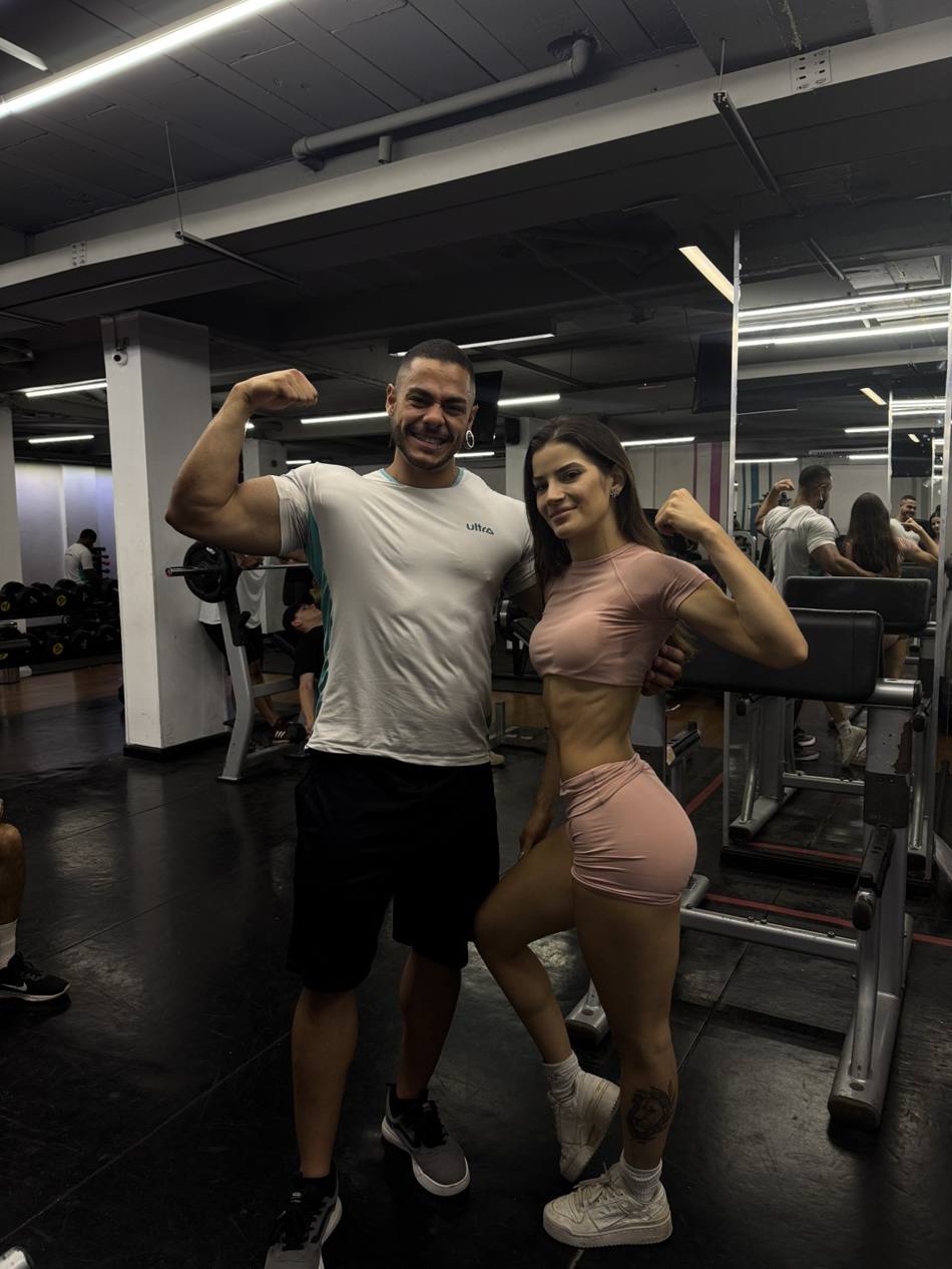 Fernando acompanhando o treino